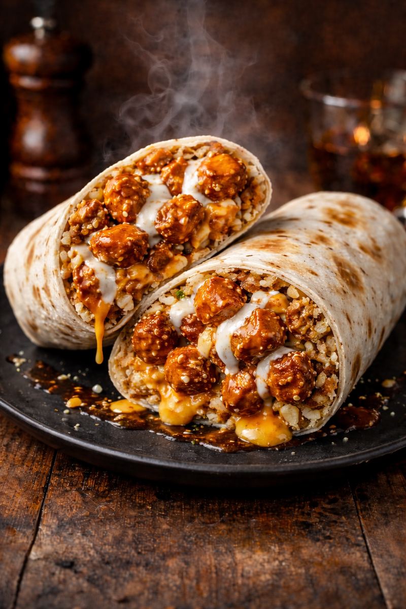 Buffalo Ranch Chicken Burrito